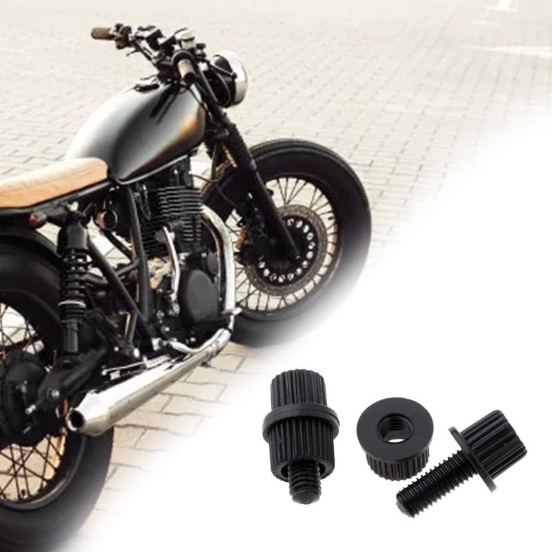 Set of 4 Motorcycle License Plate Bolts Nylon Screws Nylon License Plate Mounting Kits Durable for Long Lasting Use