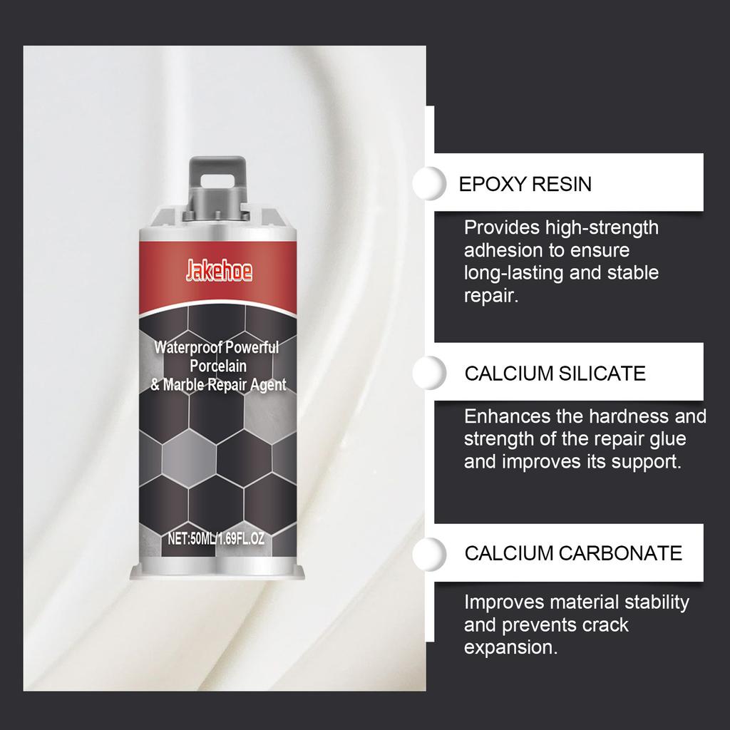 Jakehoe клей для ремонта плитки, бытовая плитка для ванной, ремонт напольной плитки, мраморный AB ремонт, водостойкий клей