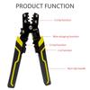 Multifunctional Crimping Stripper Cable Wire Stripper Crimping Pliers Terminal Tool Professional Cord Crimper