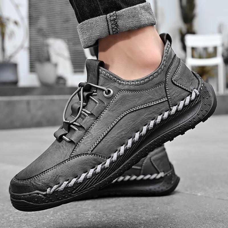 Handmade Leather Shoes Men Casual Sneakers Driving Shoe Men Leather Loafers Men Shoes Hot Sale Moccasins Tooling Shoe Footwear