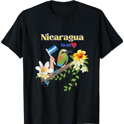 Nicaragua En Mi Corazon Patriotic Signs TShirt Nicaragua En Mi Corazon Patriotic Signs Tops
