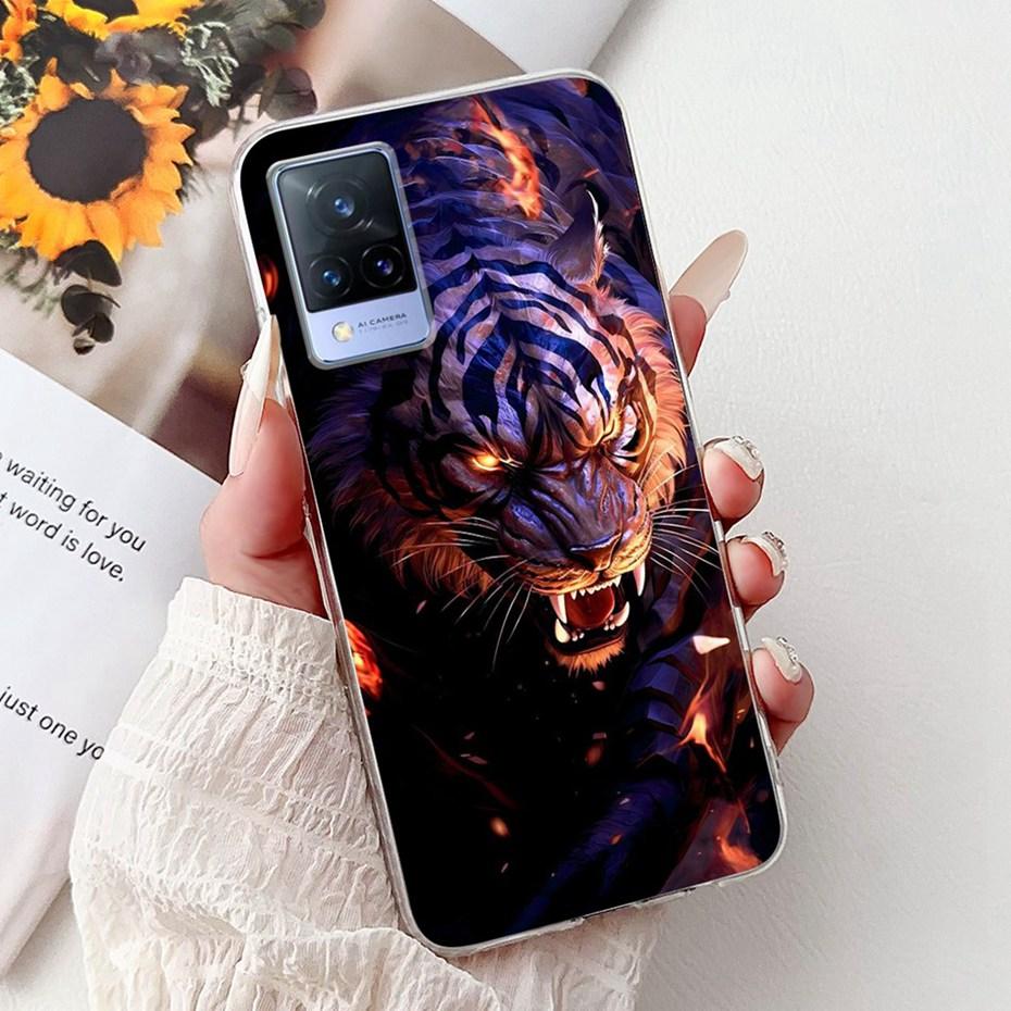 Fashion Painting Case For Vivo V21 V21e 4G 5G Soft Silicone TPU Phone Cases For Vivo V21s V21 V21E Covers Bumpers