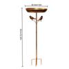 Bird Bath Disk Outdoor Feeder Decorative Bird Feeder Outside Platform for Backyard Garden Yard Decor