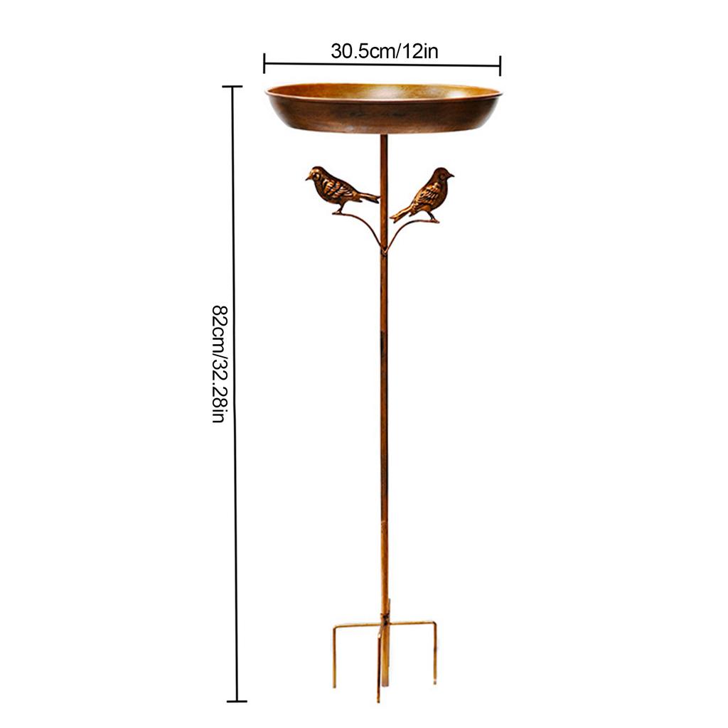 Bird Bath Disk Outdoor Feeder Decorative Bird Feeder Outside Platform for Backyard Garden Yard Decor
