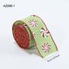 Cartoon 2M/Roll Christmas Tree Ribbon Reinforced Edge Fabric Gift Packaging Webbing Funny Snowman Wreath Making Tool Xmas