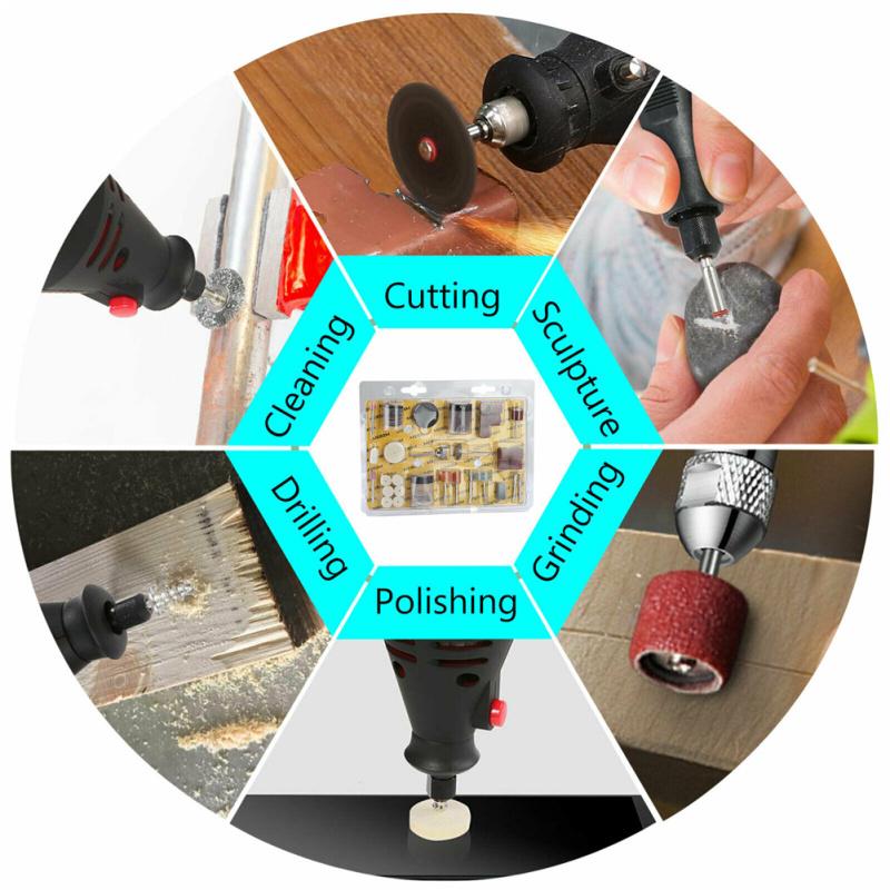 105 шт. Мини электрическая дрель-шлифовальная машина многоцелевого назначения высокоэффективного роторного электроинструмента для шлифования