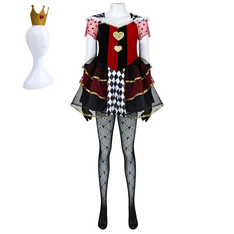 Alice In Wonderland Red Queen Cosplay Skirt Halloween Party Costume