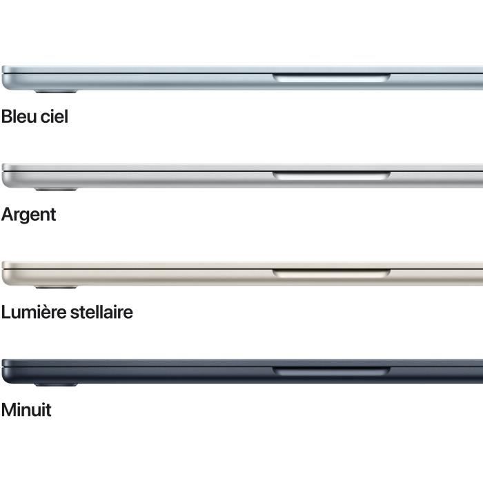 Apple - 13,6" MacBook Air M4 (2025) - ОЗУ 16 ГБ - Хранилище 256 ГБ - ЦП 10 ядер - ГП 8 ядер - Полуночный