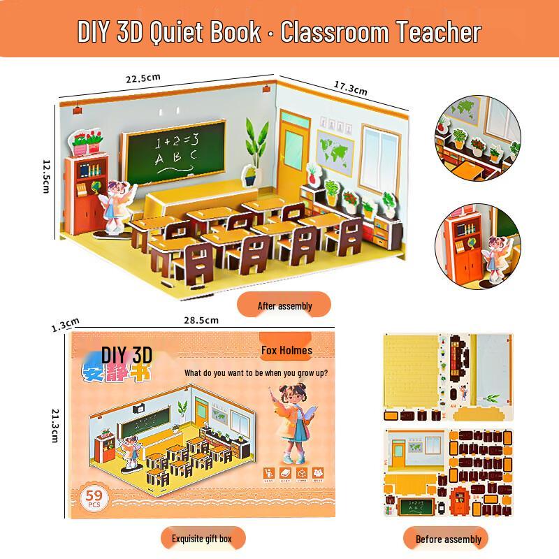 OEING 3D Quiet Book & Educational Puzzle Set