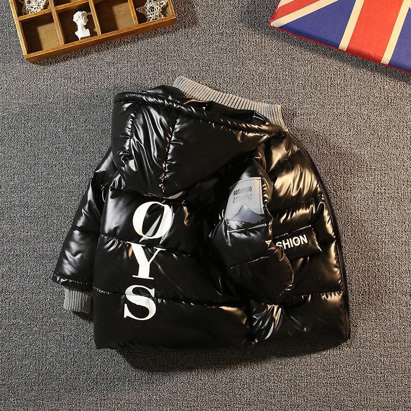 Детская новая свободная теплая пуховая куртка с толстой хлопковой подкладкой и бархатом