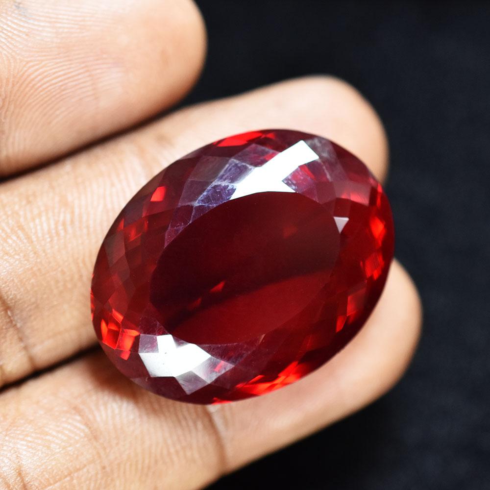 62.25 Ct Natural Blood Red Mozambique Ruby BIG-SIZE Loose Gemstone