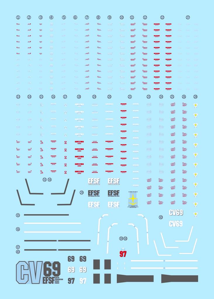 HG RG EG Robot MS Yukisha Detail Up Water Transfer Decal HG GM Guard Custom GM Sniper Custom Fluorescence!! 1/144 (for 1/44 & HG-11) [Item]