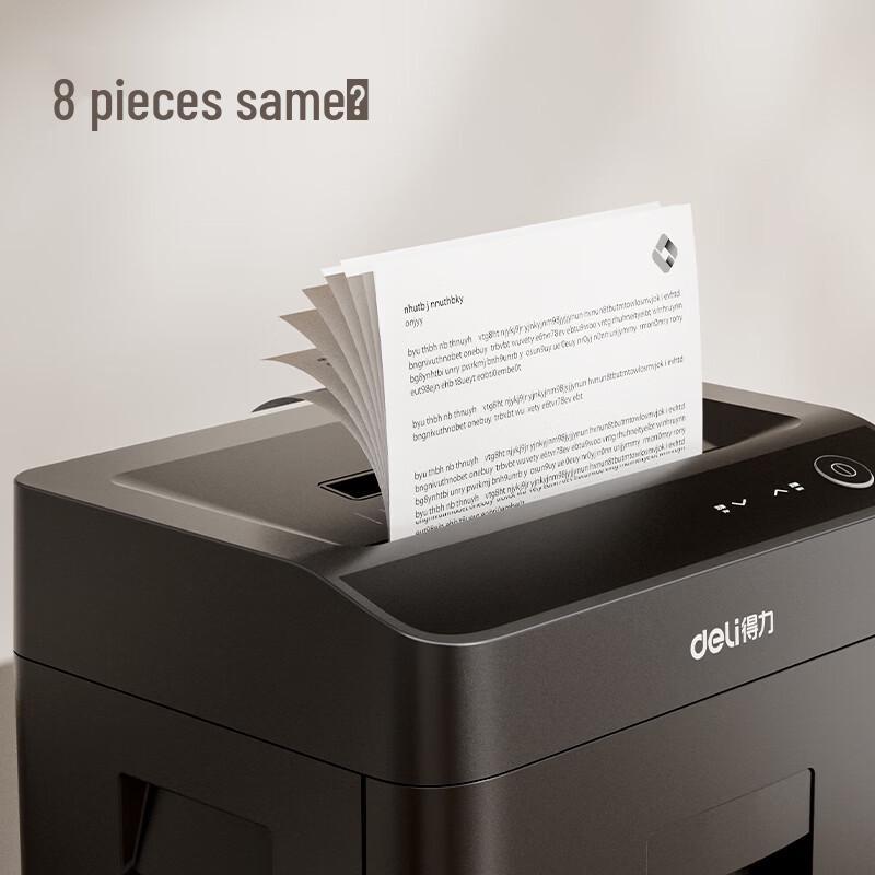 Deli GA888 P-5 8-Sheet Office Paper Shredder CN plug (adapter included)