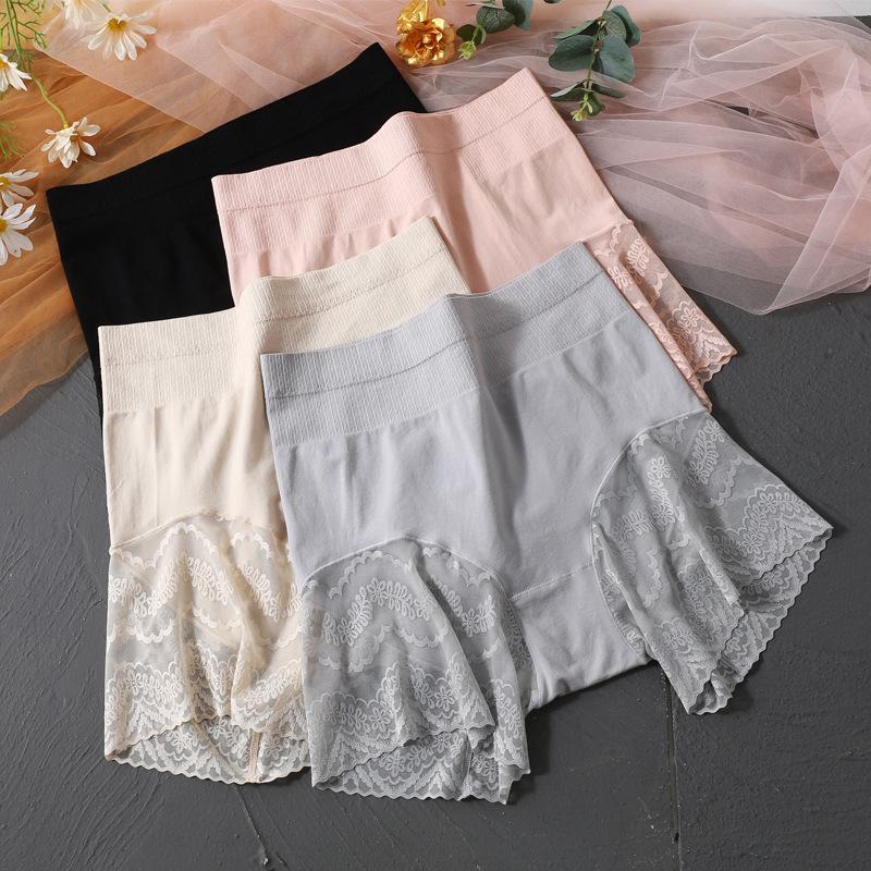 Large Size Safety Shorts For Women Summer High Waist Seamless Under Skirt Boxers Sexy Lace Anti Chafing Thigh Panties Underwear