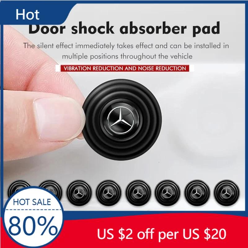 FIQ4 Hot 2025 4/8PCS Car Anti-collision Silicone Door Shock Absorber Spacer For Mercedes Benz AMG W205 W206 W203 W220 W211 W212 W201