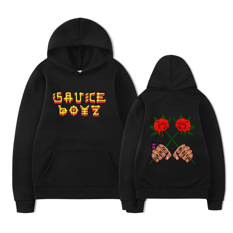 Hoodie Spring And Autumn American Rapper Trend Printed Sweater Men'S Loose Casual Hoodie Women'S