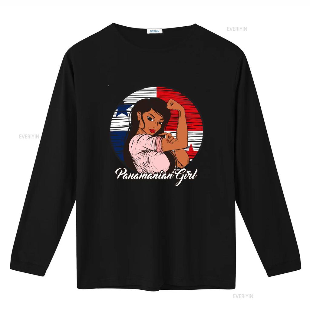 Panama Flag Panamanian Girl T Shirt vintage Washed Casual Soft designer clothes Top For Everyday Wear Versatile Slightly