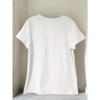 [Casual Flower T-shirt] Women's Casual Flower Pattern Printed T-shirt | Short-sleeved Round Neck, Spring and Summer, Vacation, Machine Washable,