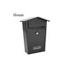 Boîte À Lettres En Acier Modèle House Noire