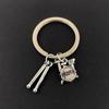 Drum Pop Music Lovers Rock Backpack Pendant Band Kit Drum Keychain Backpack Keychain
