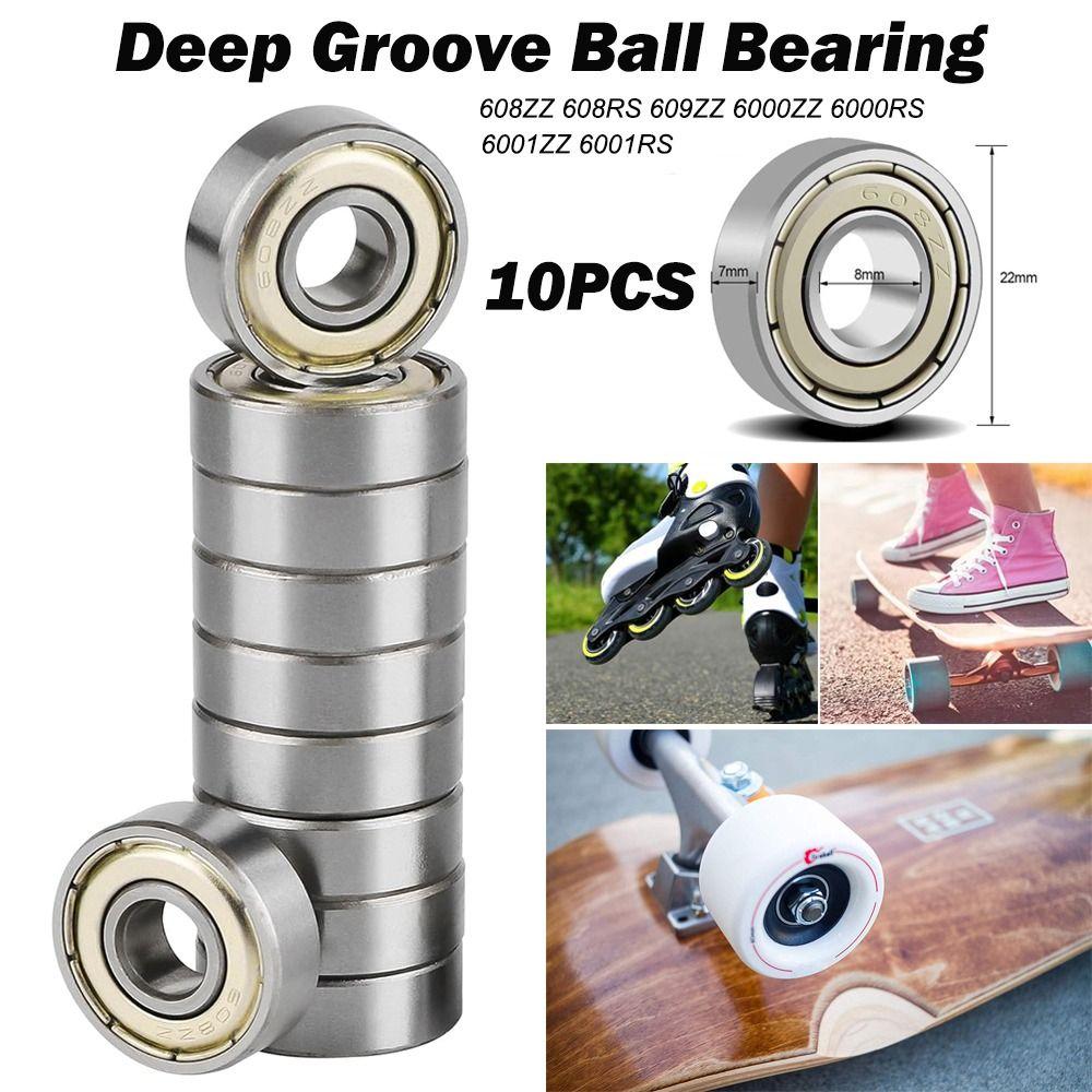 New Double Shielded Ball Bearings 608ZZ 608RS 6000ZZ 6000RS Miniature bearing 609ZZ 6001ZZ 6001RS Deep Groove bearing