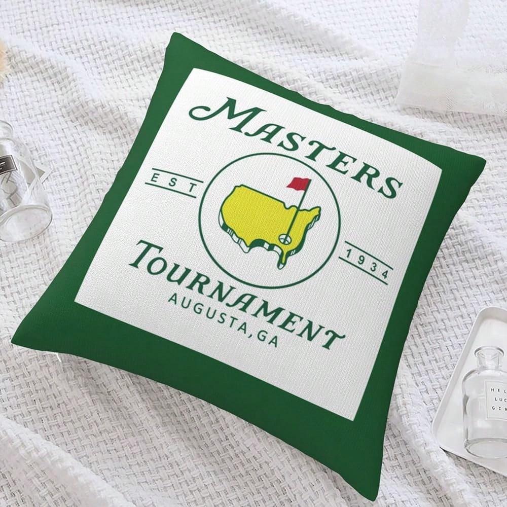 1 шт. Наволочка для подушки Masters Tournament, Полиэстер, 2D Двусторонний принт, Чехол для подушки Augusta Golf, Декоративная декоративная подушка для дивана