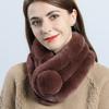 Rabbit Fur Scarf Neck Women's Winter Korean Version Thickened Versatile Winter Double Sided Rex Rabbit Fur Fur Scarf Neck