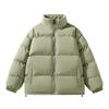 Autumn and Winter New Cotton-padded Jacket Men's Solid Color Stand-up Collar Simple and Loose Warm Cotton-padded Jacket Men's Couple 
