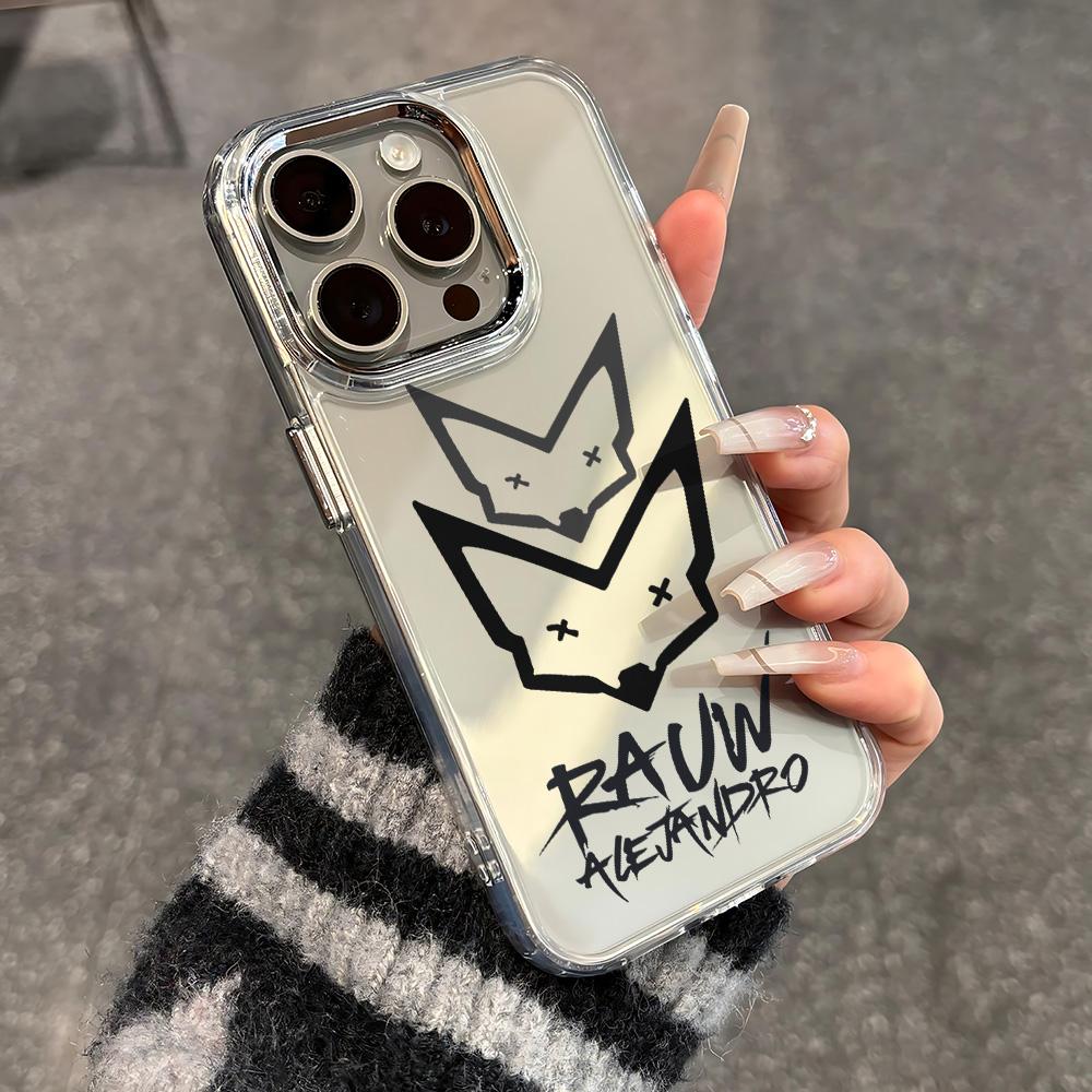 Rapper Phone Case For iPhone 17 16e 16 15 14 13 12 11 mini Pro Max X XR XSMAX 8 7 Air Plus R-Rauw Alejandro Transparent Cover