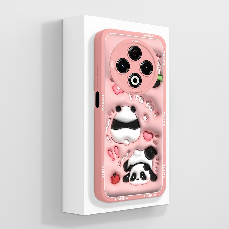 Популярный чехол для Tecno Camon 20 30S Pro Spark 20 30 Pro 30C бампер Capa мягкий жидкий силикон мультяшный рисунок панды чехол противоскользящий для корпуса Tecno