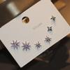Delicate Mini Stud Earrings Set 3 Pairs Multi-Design Tiny Zircon Micro-Paved Ear Jewelry Women