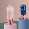 Portable Blender Cordless Mini Cup Fruit Printer Personal Travel Blender Smoothies Maker Milk Shake Maker 300ml | Players (Blue)