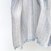 Striped Men's Cotton and Linen Scarf, Literary Style, Personality, Natural Wrinkle, Casual and Good with Fringed Silk Scarf Women