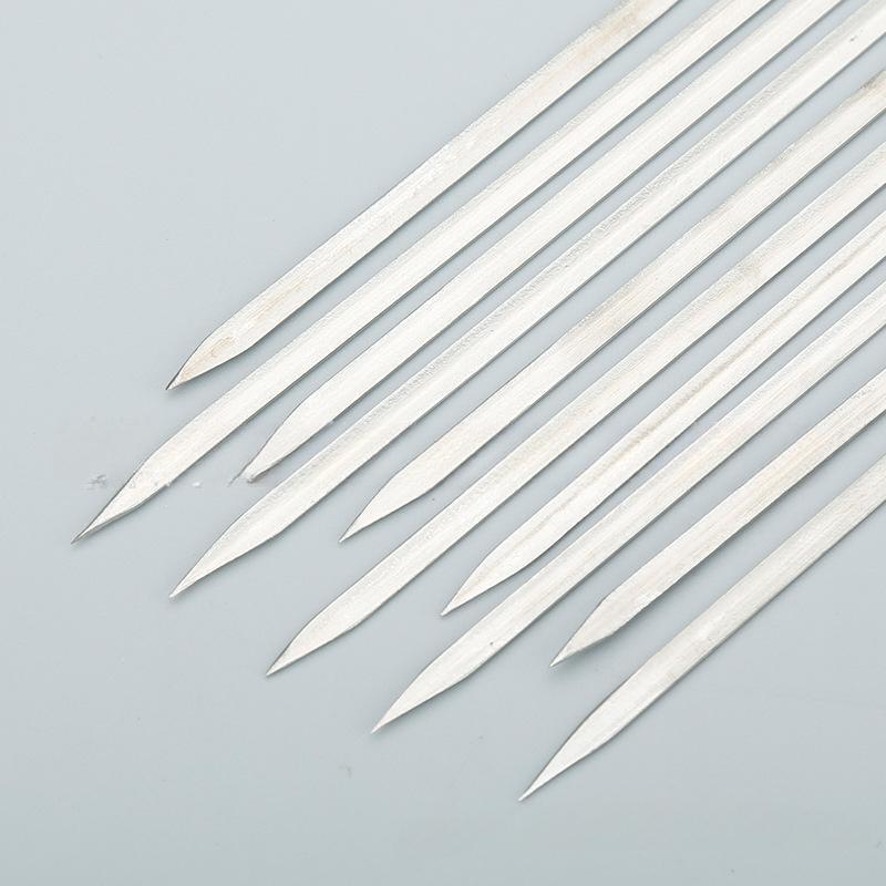 1 НАБОР шампуров для мяса на гриле из нержавеющей стали, шампуры для баранины, иглы для барбекю, инструменты для барбекю