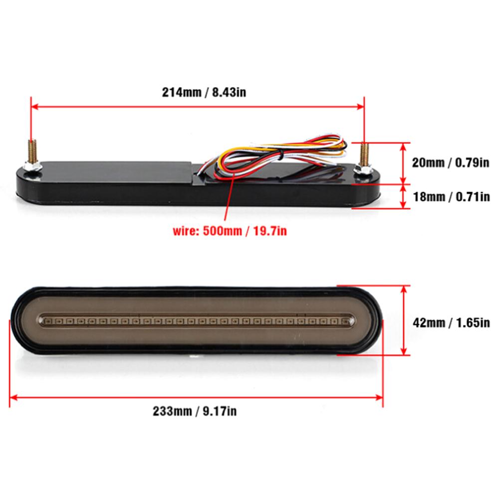 Задний фонарь автомобиля, 2 шт., 12/24 В, стоп-сигнал поворота, стоп-сигнал, индикатор поворота, светодиодный светильник для квадроцикла, грузовика, прицепа