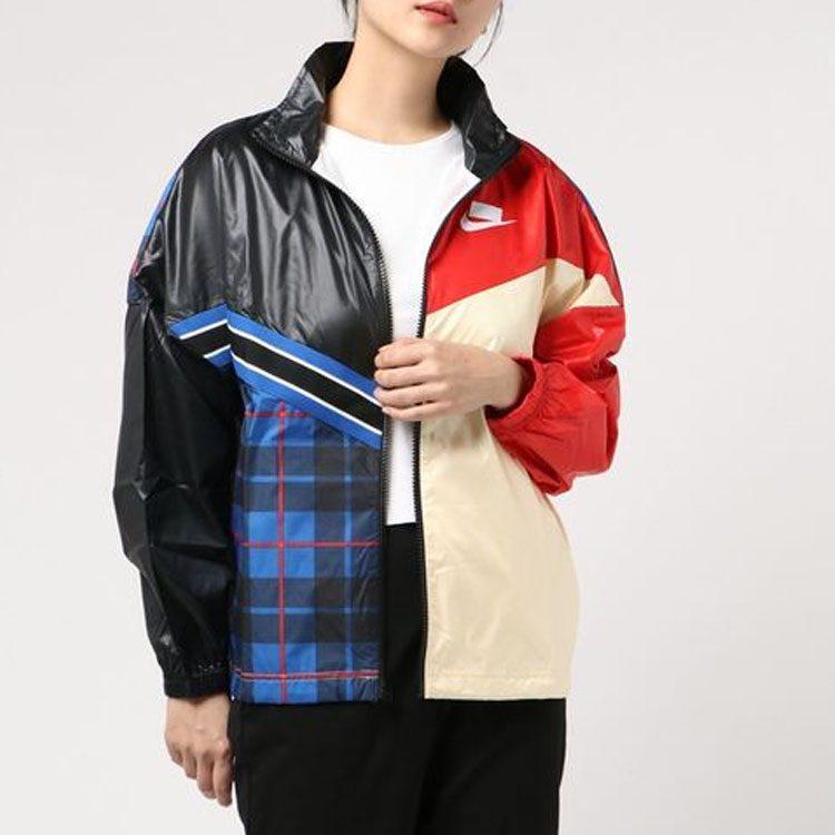Nike Куртки Женские Пэчворк Воротник-стойка Умеренный Другое BV4738-010