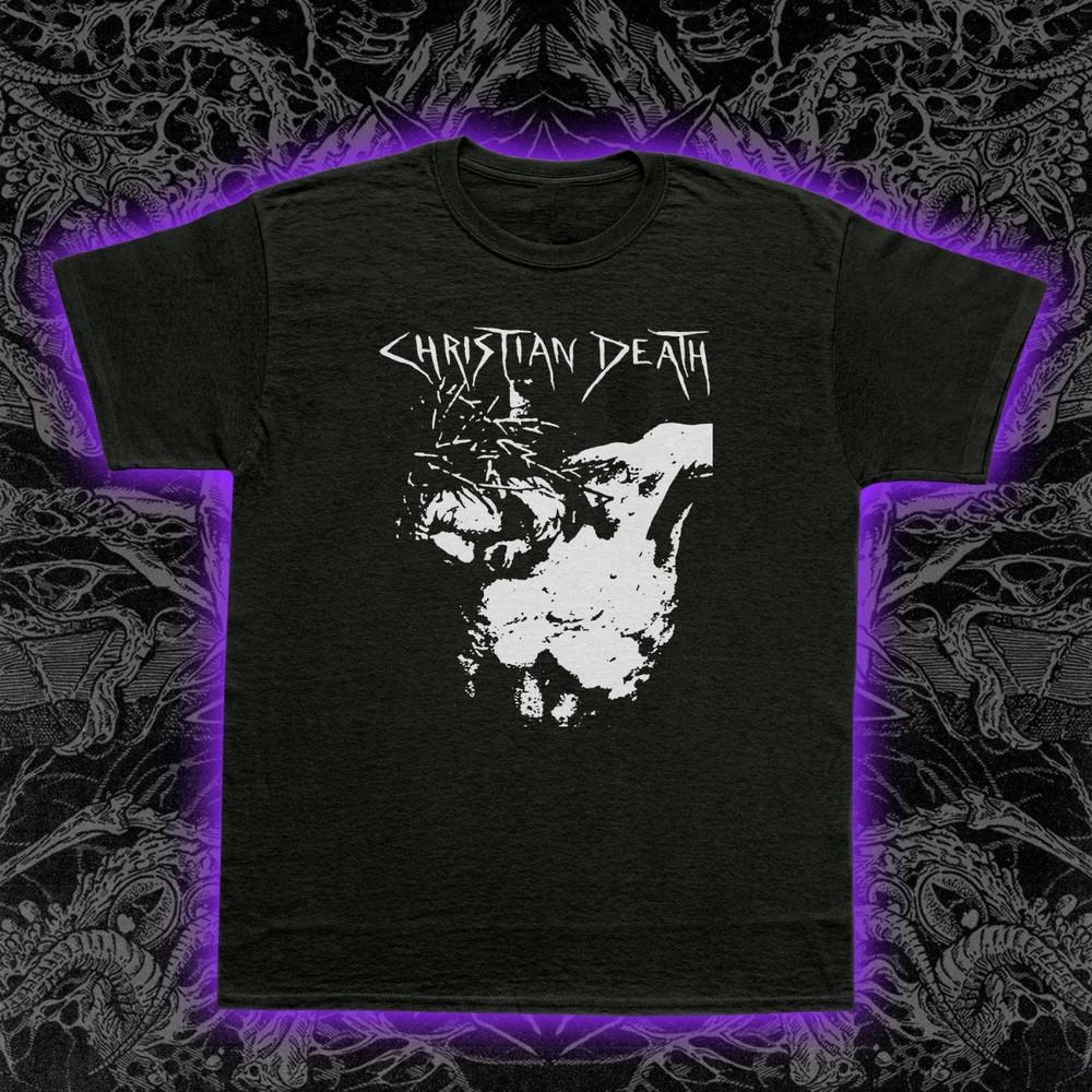 Футболка Christian Death Deathrock Готик-Рок Пост-Панк Культовая Группа из ЛА S-5XL Унисекс Футболка