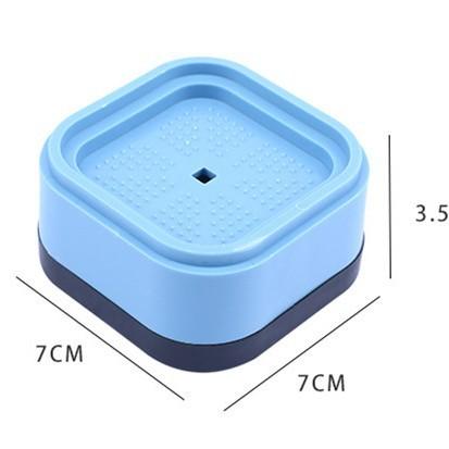 Washing machine universal foot mat non-slip shockproof heightening drum base Blue 4 Pack
