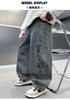 Children's clothing boys' pants 2026 new denim spring boys' spring and autumn styles mid to large children's casual pants trend