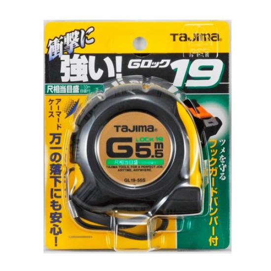 Tajima Convex x 19мм 19 с эквивалентом Шаку GL1955SBL (Тадзима) 5,5 м G-Lock Градуировка,
