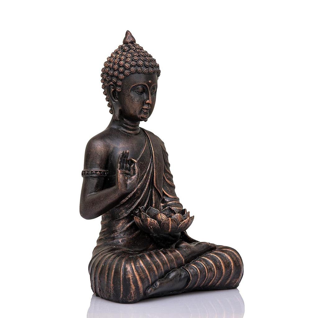 Новая статуя сидящего Будды, экспонат, идол, предметы домашнего декора для гостиной и подарки