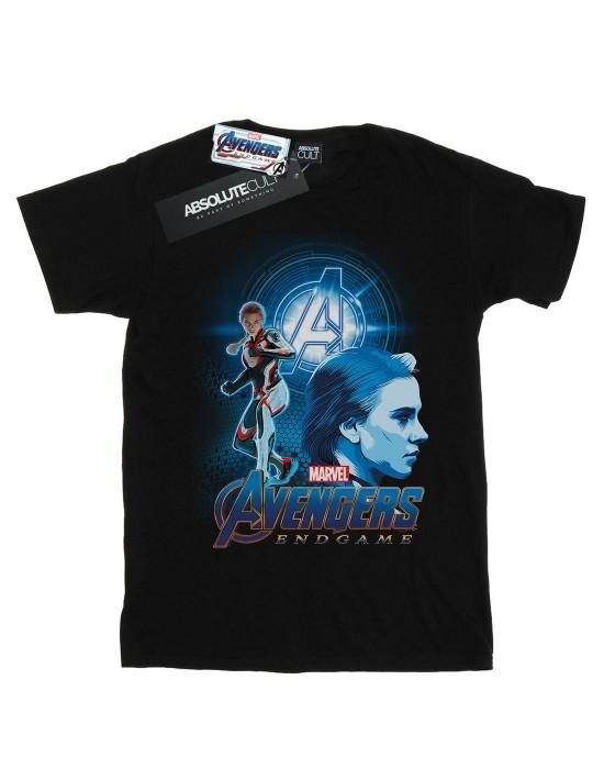 Marvel Girls Avengers Endgame Black Widow Team Suit Cotton T-Shirt