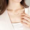 TIFFANY & CO. Pre Owned 2010s 18K Yellow Gold Small T Smile Necklace 40596839