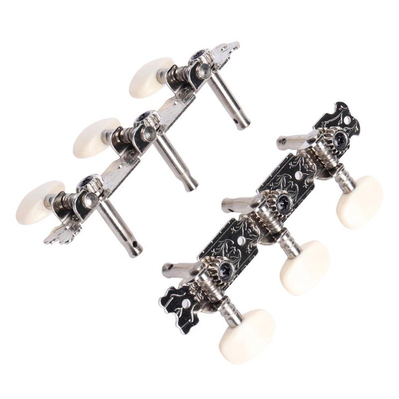 1 пара 3R3L колков для гитарных струн, колки для настройки, ключи, тюнеры с белой кнопкой, прочные аксессуары для колков для настройки гитары