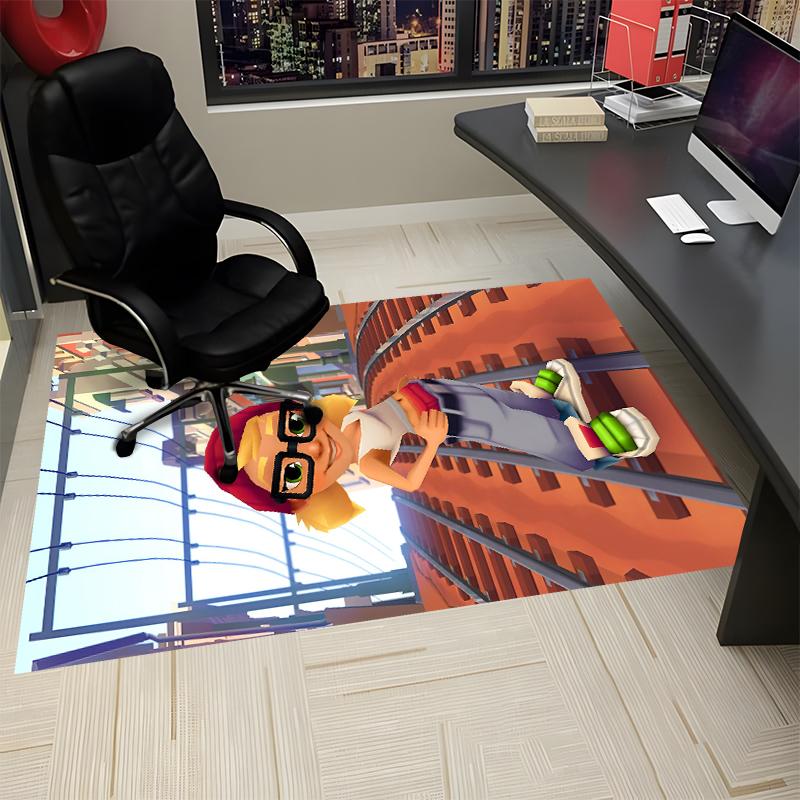 Ковер с принтом Subway Surfers, Коврик для офисного кресла, Гостиной, Спальни, Кухни. Декор, Подарки.