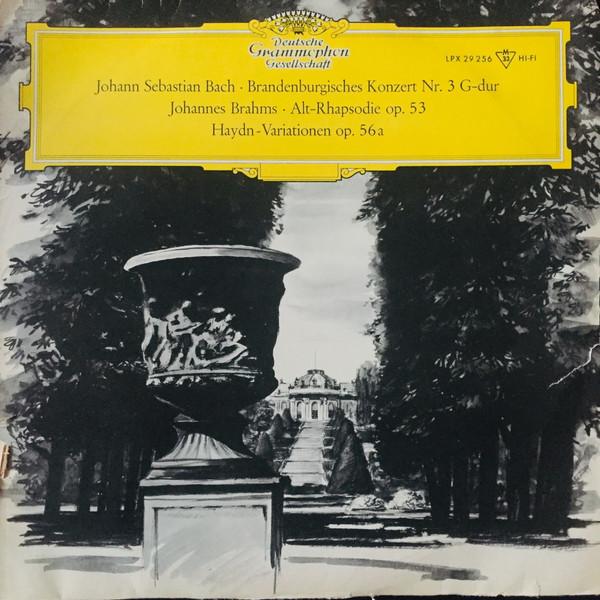 LP Record JOHANN SEBASTIAN BACH JOHANNES BRA Brandenburgisches Konzert Nr. 3 A LPX29256 Deutsche Grammo Germany Classical Used