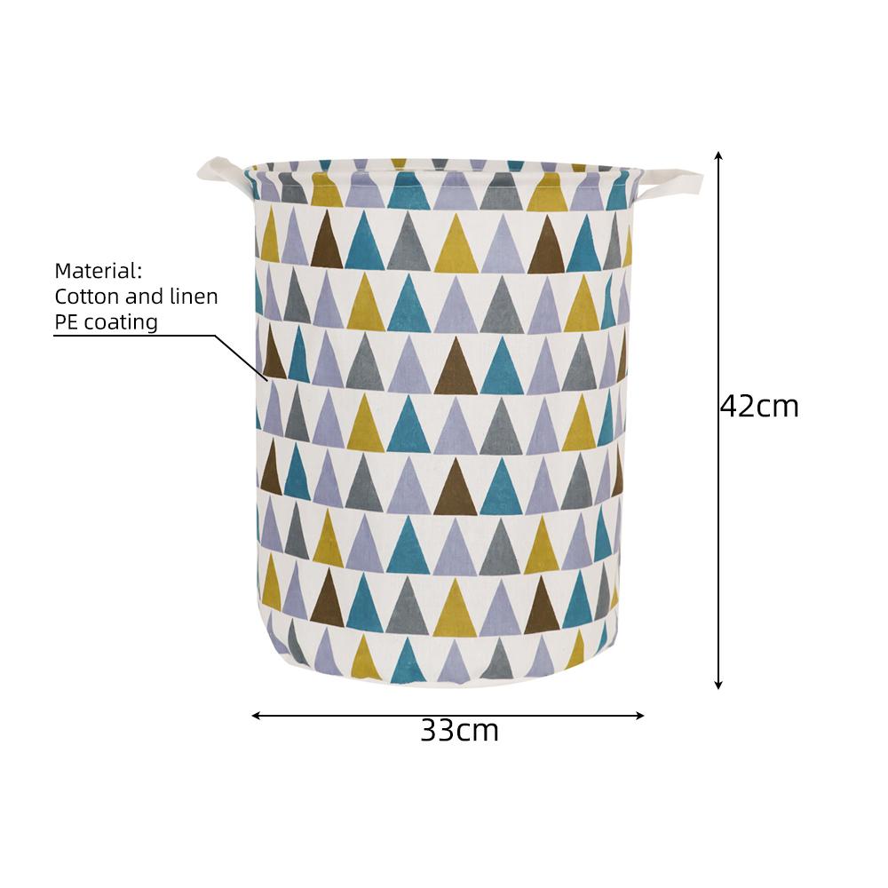 Большая корзина для белья, водонепроницаемая корзина для хранения грязной одежды, корзина для игрушек, хлопковая льняная ткань, переносная корзина для грязной одежды, органайзер для комнаты