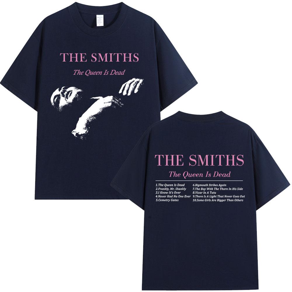 The Smiths Футболка The Queen Is Dead 1980-е Инди Моррисси Оверсайз Футболка Винтажная Панк-рок Группа Футболки Уличная одежда Унисекс