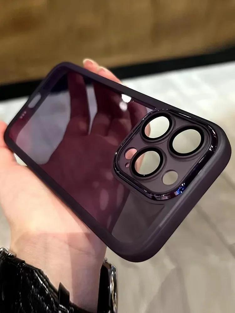 Роскошный Мягкий Прозрачный Чехол Для IPhone 16 14 13 12 11 15 Pro Max X Xs Max XR Plus SE Ударопрочный Силиконовый Бампер Чехол