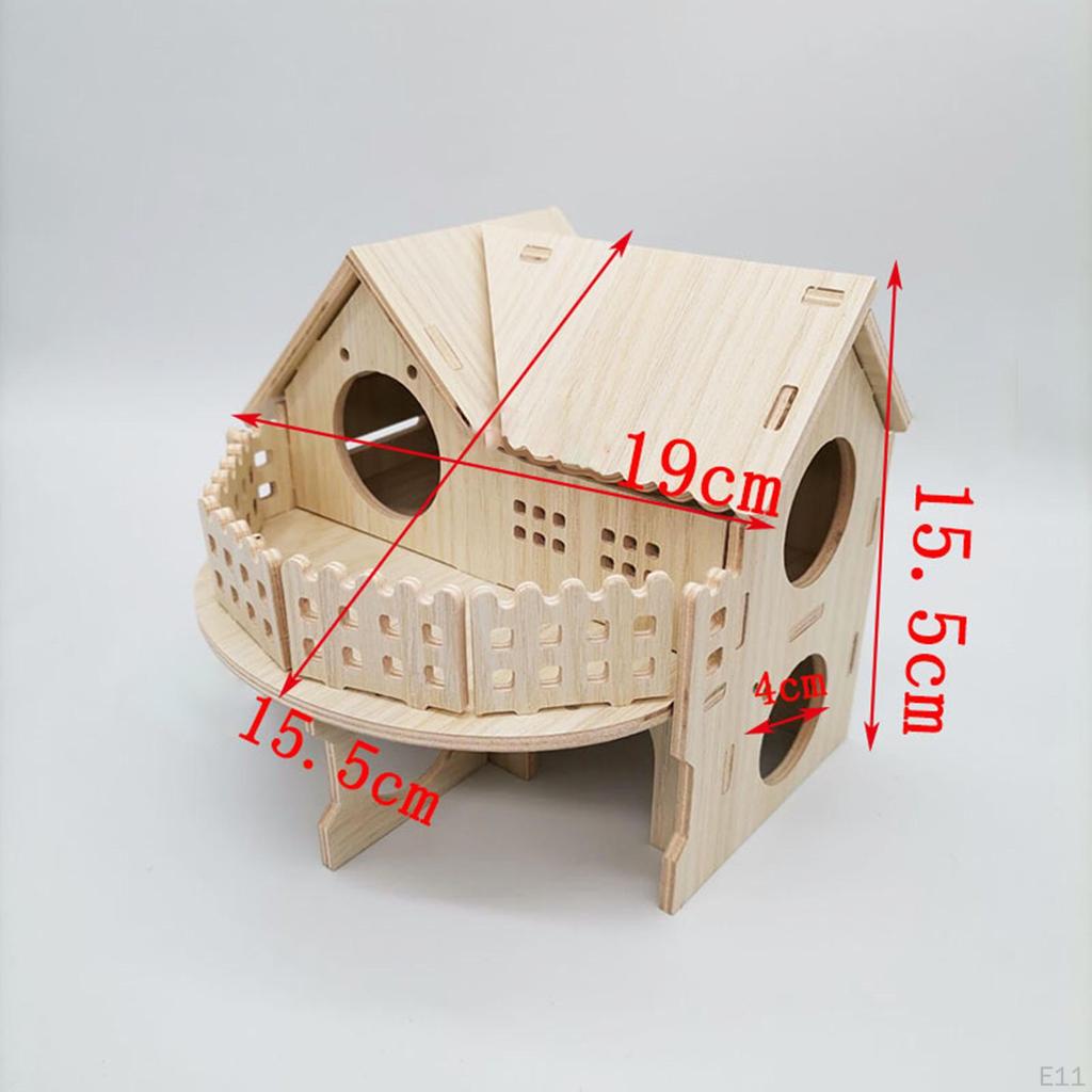 Hamster House and Hideout Cage Accessories Fun Cabin Gerbil for Small Pet